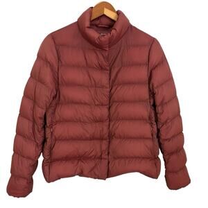 Uniqlo Ultra Light Down Puffer Jacket Women’s Large Rose Packable Lightweight